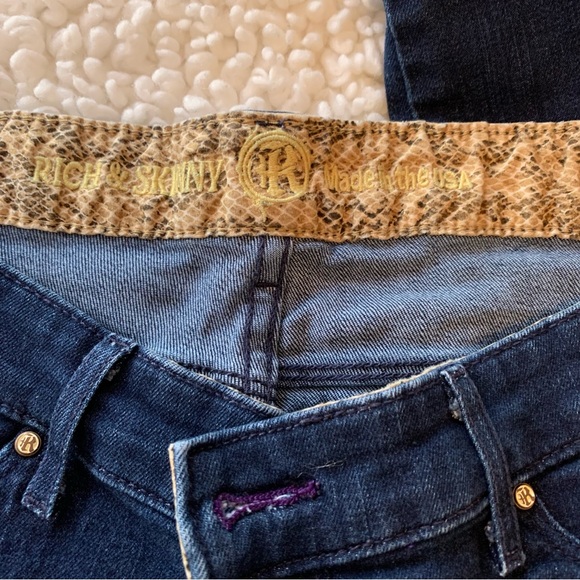 Rich & Skinny Jeans bootcut y2k Size 29- dark wash - Picture 6 of 7